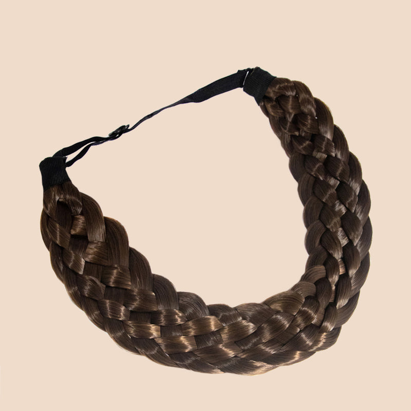 Farren Six Strand - Braided Headband - Brunette