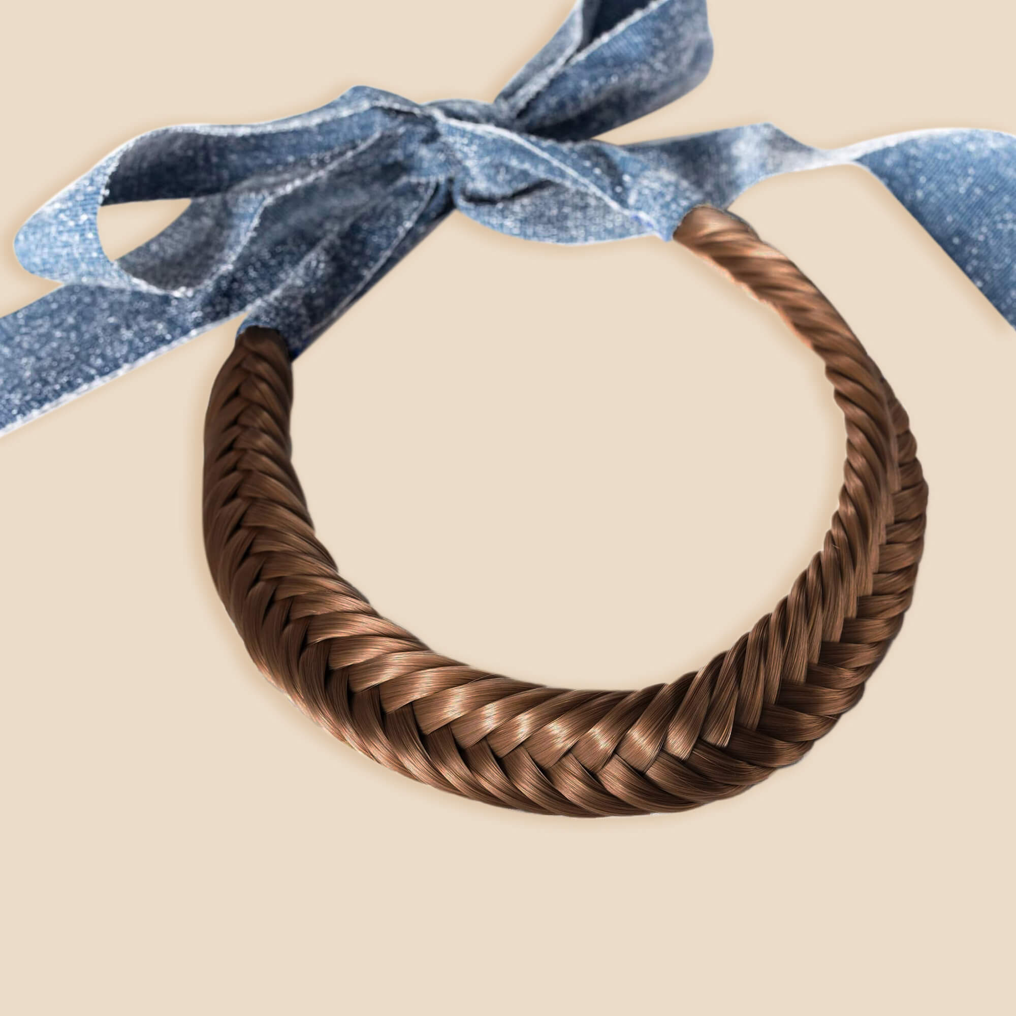 Blaire Fishtail - Braided Headband - Ashy Light Brown