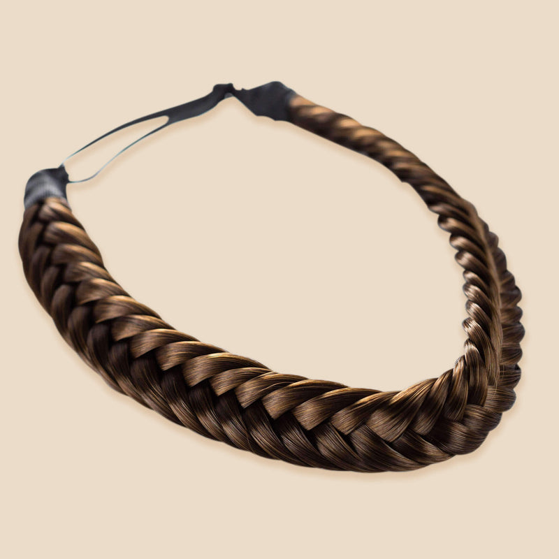 Arisa Fishtail - Braided Headband - Brunette