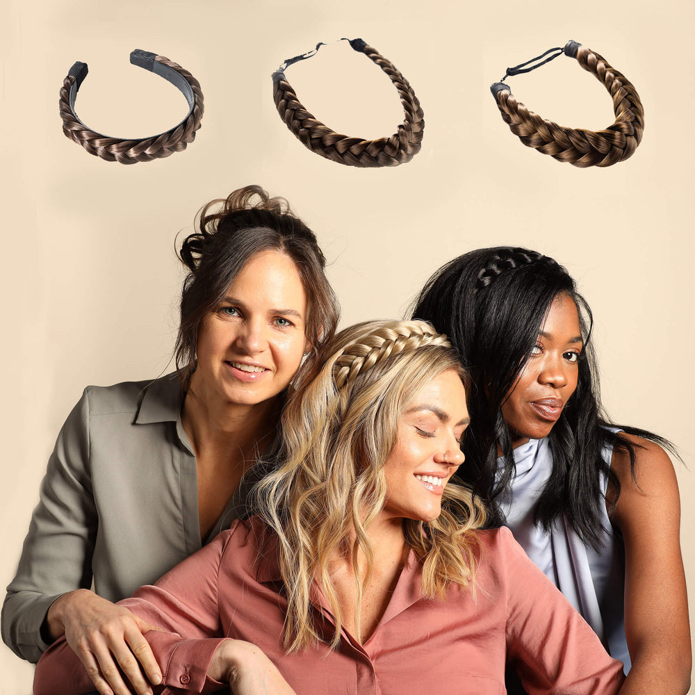 Madison Braid Bundle - Lulu Two Strand, Halo, Lulu Hard Headband