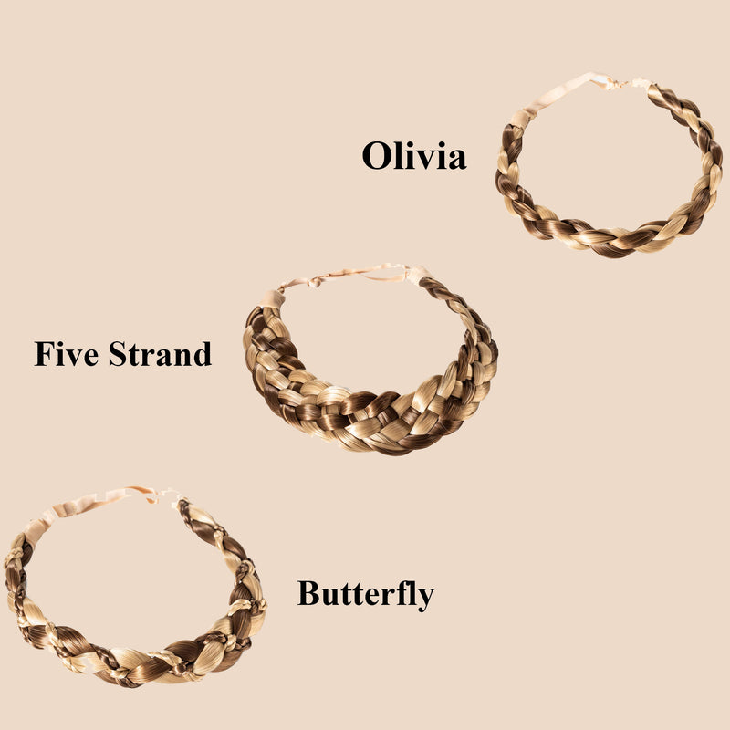 Madison Braid Bundle - Olivia, Five Strand, Butterfly - Highlighted