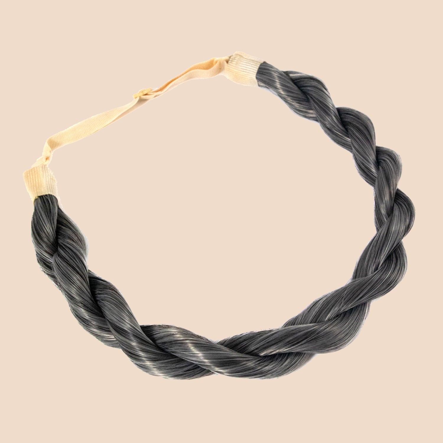 Junie Twist - Braided Headband - Salt & Pepper