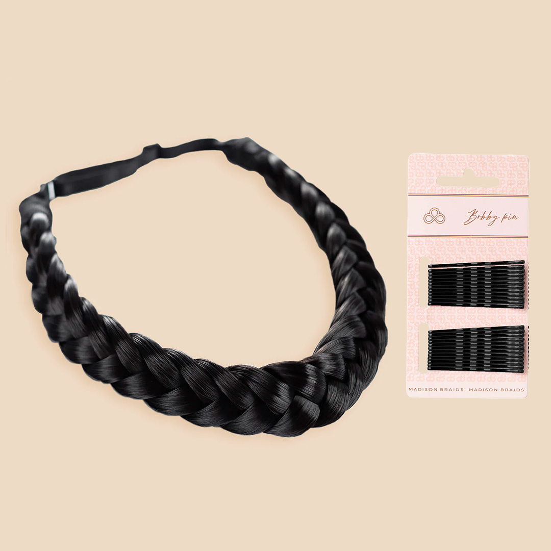 Lulu Two Strand & Free Bobby Pins Bundle - Black