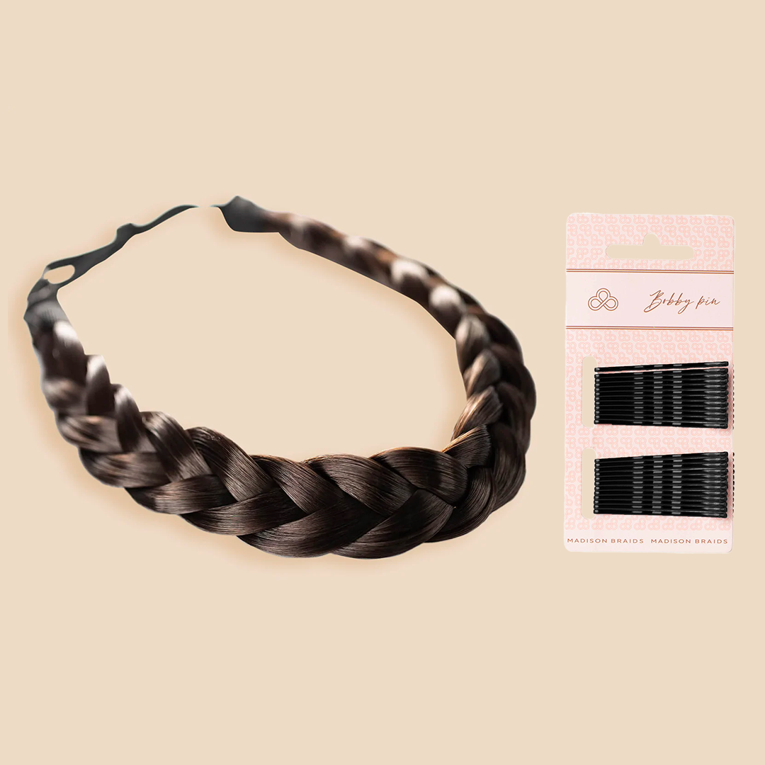 Lulu Two Strand & Free Bobby Pins Bundle - Dark Brown