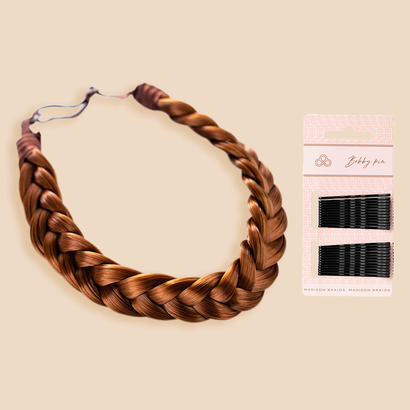 Lulu Two Strand & Free Bobby Pins Bundle - Golden Red