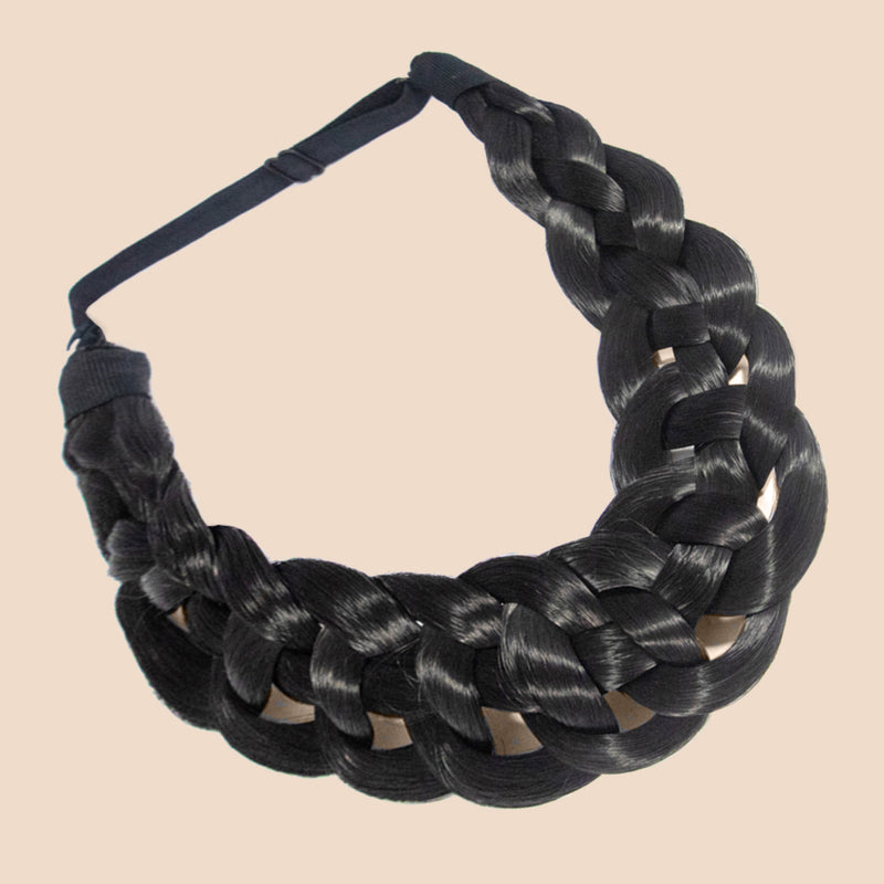Luka Chain - Braided Headband - Black