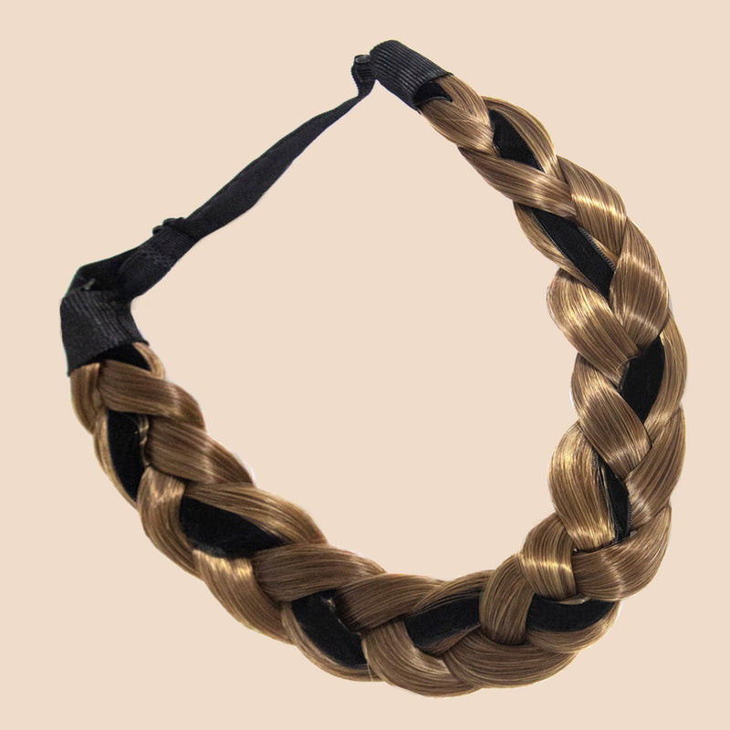 Marice Silk - Braided Headband - Ashy Light Brown