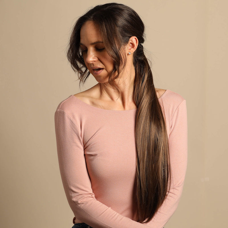 The Bree Ponytail Hair Extension - Brunette