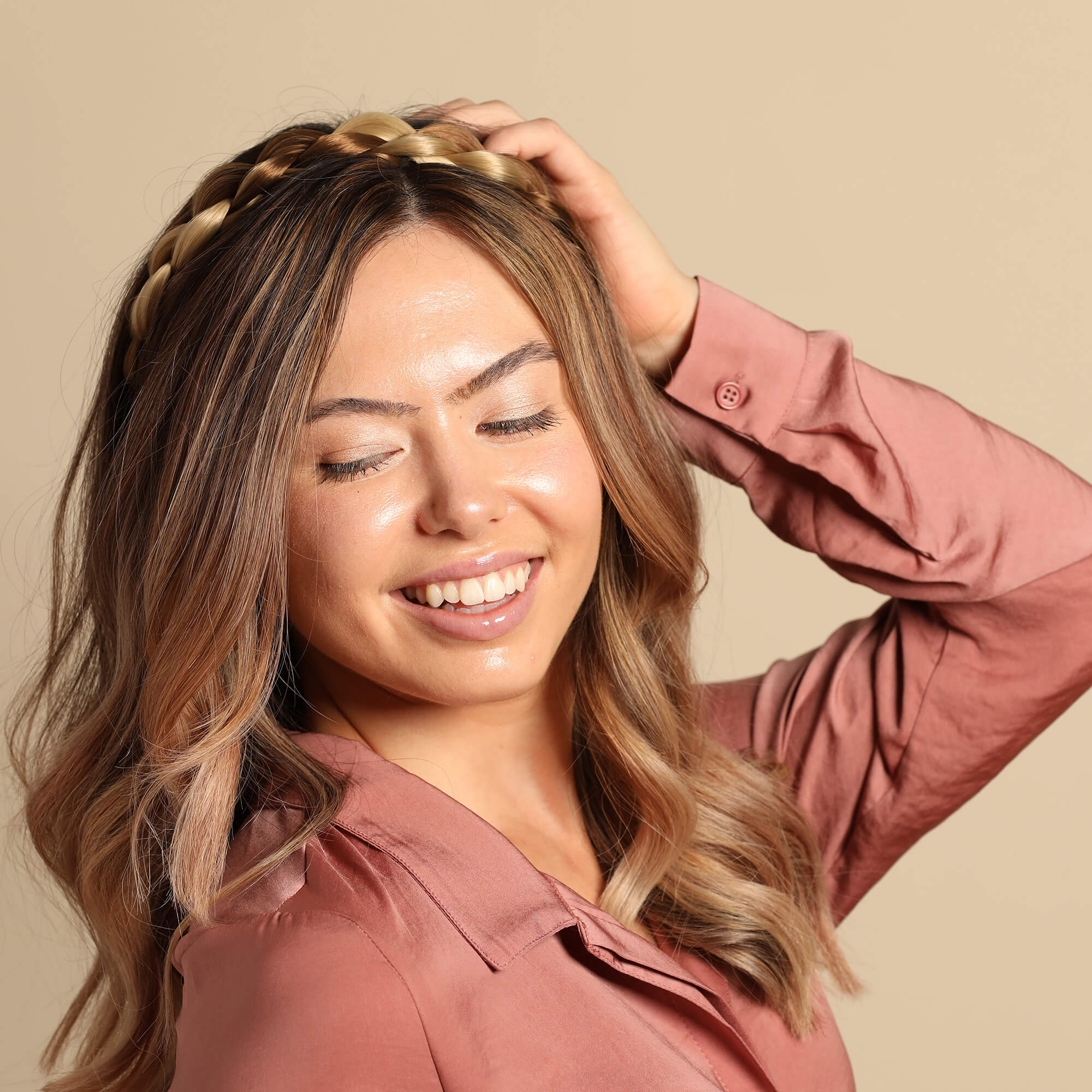 The Olivia - Braided Headband - Highlighted