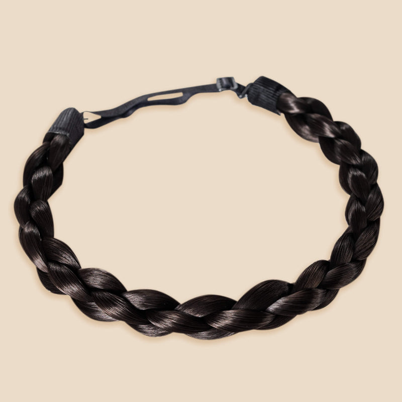 The Olivia - Braided Headband - Black