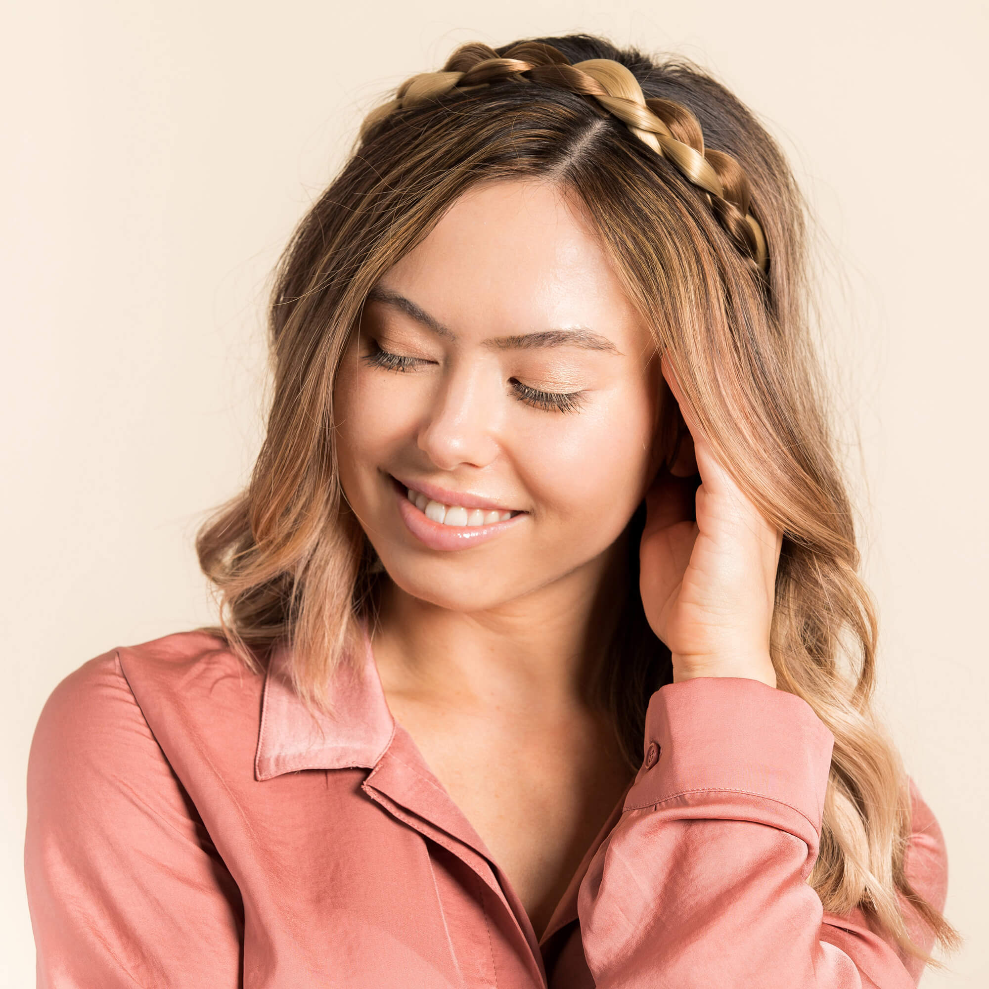 The Olivia - Braided Headband - Highlighted