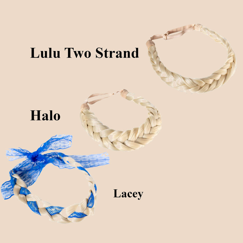 Madison Braid Bundle - Lulu Two Strand, Halo, Lacey - Platinum