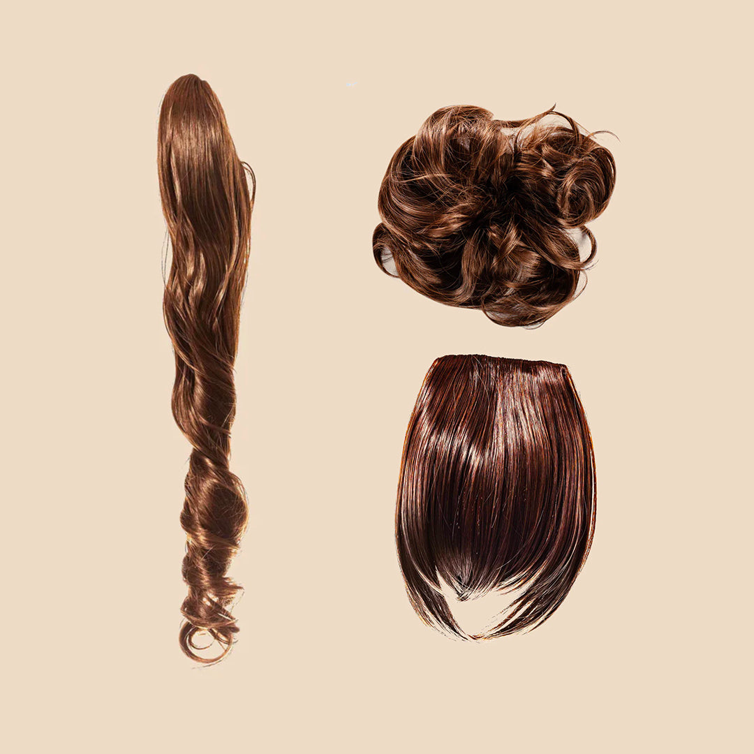 Popular Extension Bundle Trio - Ashy Light Brown