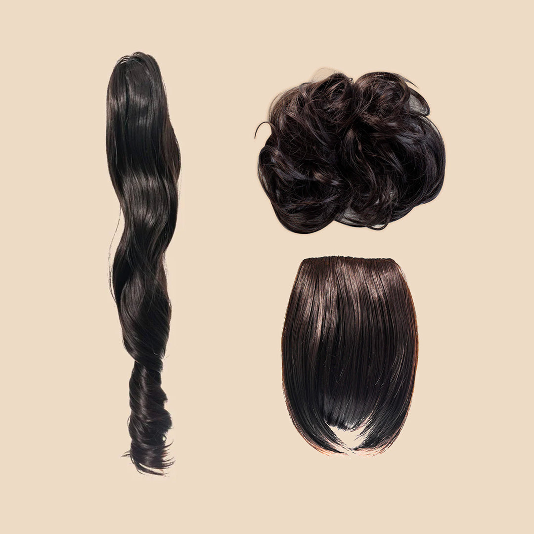 Popular Extension Bundle Trio - Dark Brown