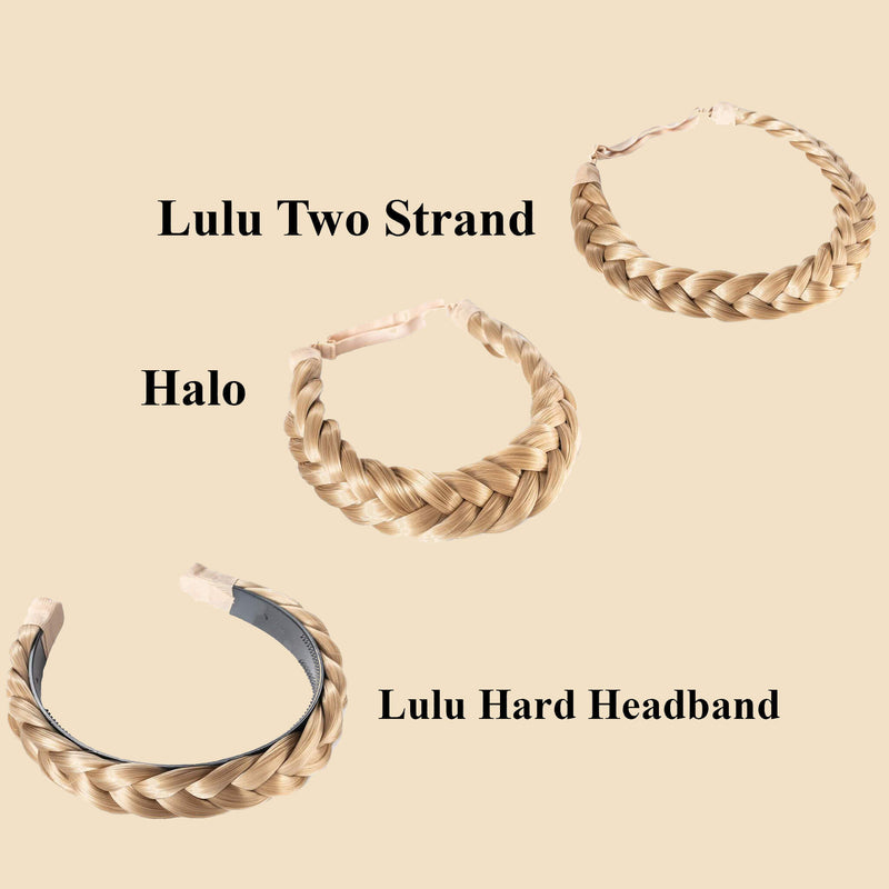 Madison Braid Bundle - Lulu Two Strand, Halo, Lulu Hard Headband - Sunset Blonde