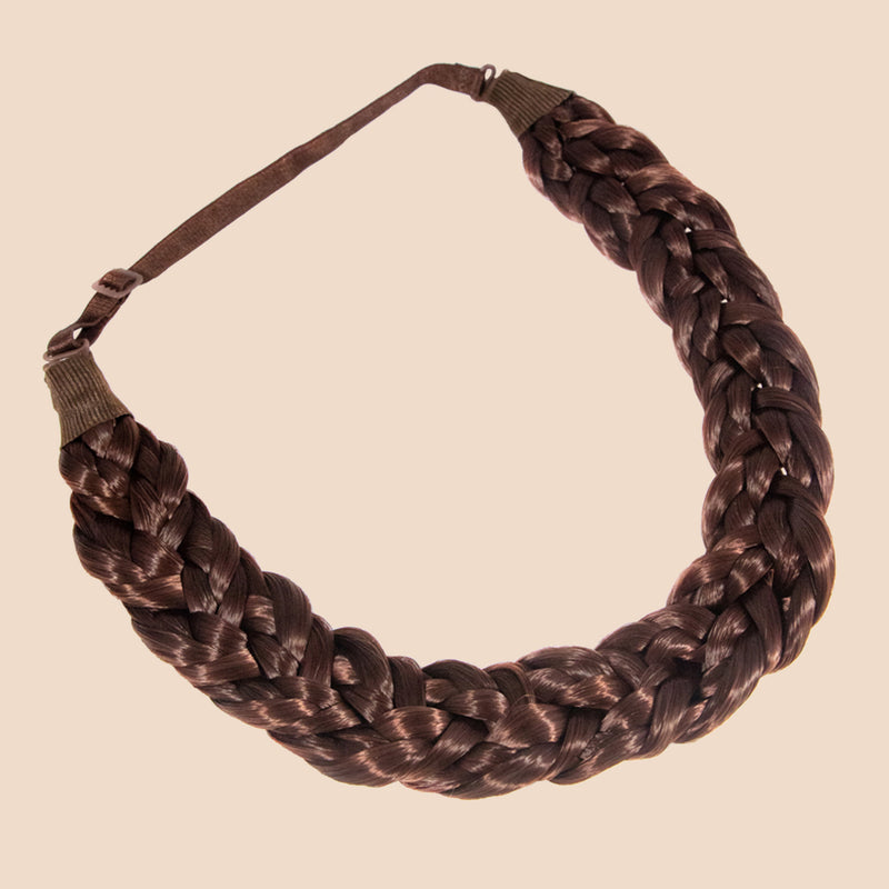 Shimmer Nine Strand - Braided Headband - Auburn