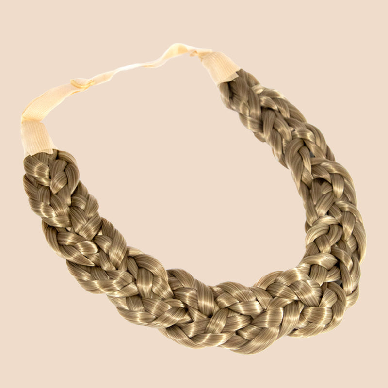 Shimmer Nine Strand - Braided Headband - Ashy Highlighted