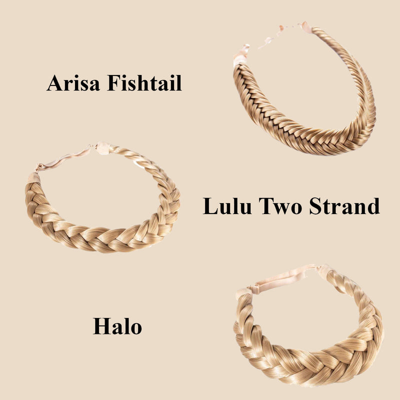 Madison Braid Set - Lulu Two Strand, Arisa Fishtail, Halo - Sunset Blonde