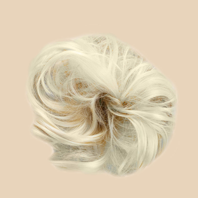 Top Knot Messy Bun Ponytail Holder Hair Extension - Original - Platinum