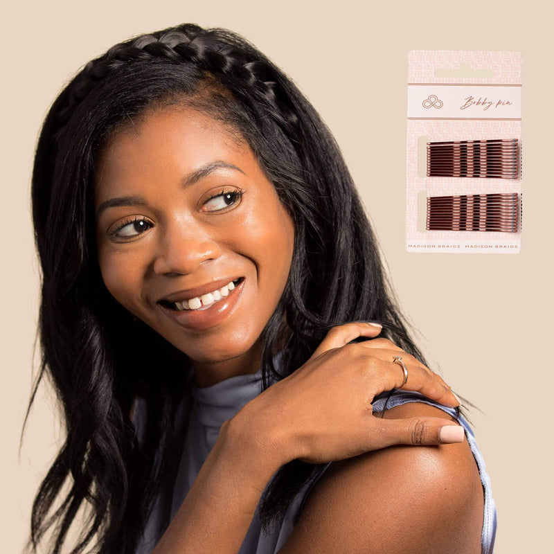 Lulu Two Strand & Free Bobby Pins Bundle - brown